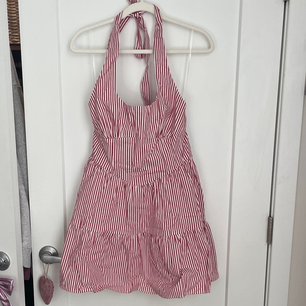 Wild Fable Red and White Striped Mini Dress